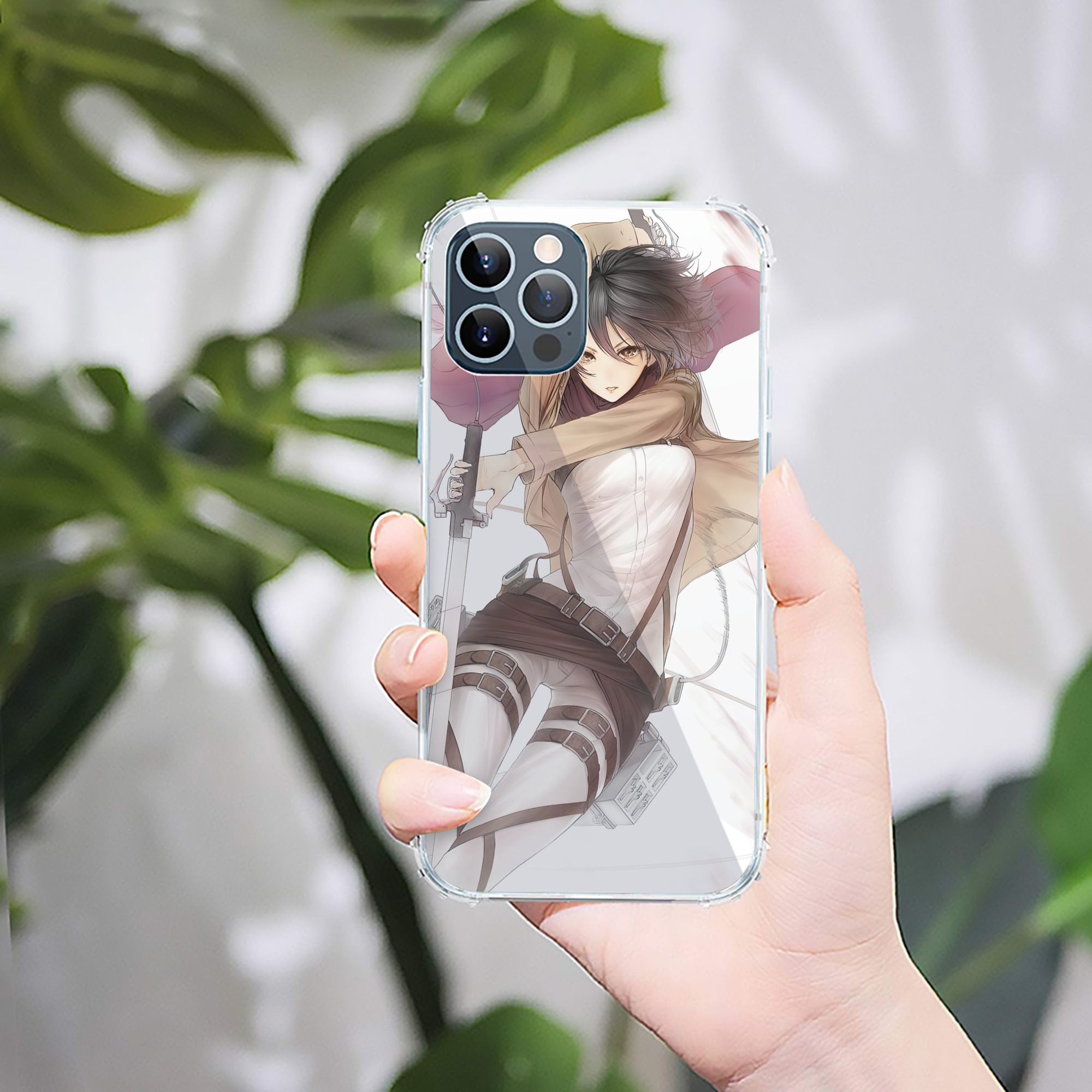 （画像用） 進撃の巨人 Attack on Titan 【iPhone 12シリーズ対応】透明スマホケース（クリアソフトケース）
